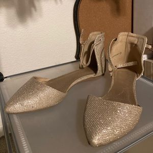 Gold Glitter Sandals